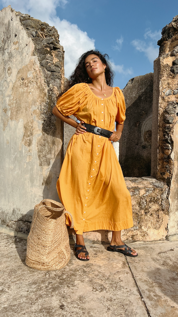 Deva Dress  ~ Orange